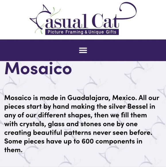 Casual Cat Silver Hoop Earrings with Multicolor Crystals - Picture 4 of 5